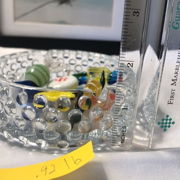 Vintage Glass Ashtray/Trinket Tray Non Smoking Home 4 3/4” X 1 1/4” - Picture 6 of 11